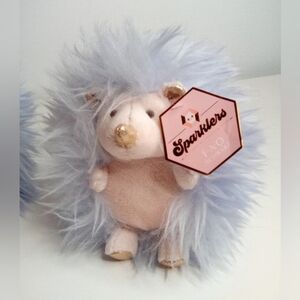 FAO Schwarz Plush Hedgehog with Light Purple And Gold Accents